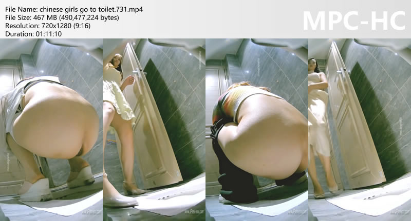 chinese girls go to toilet.731